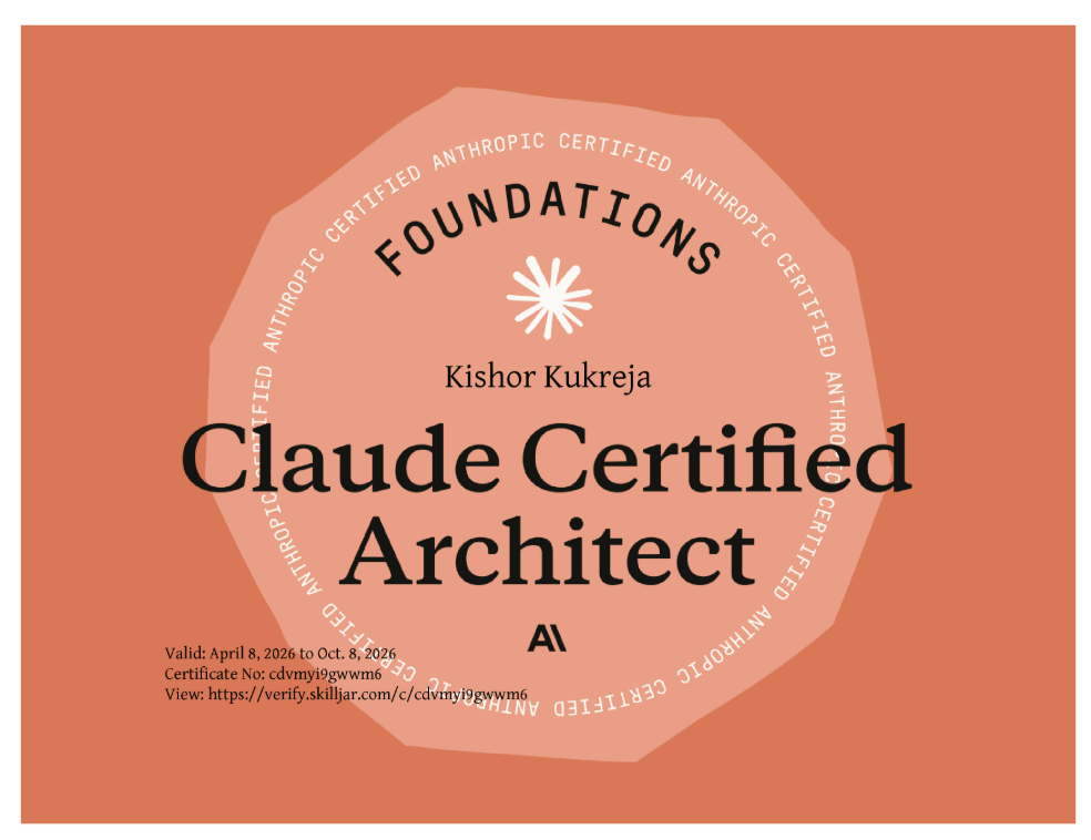 I passed Anthropic’s Claude Certified Architect Foundations exam with a score of 893/1000. Here’s what it actually tests. | by Kishor Kukreja | Apr, 2026 | Medium